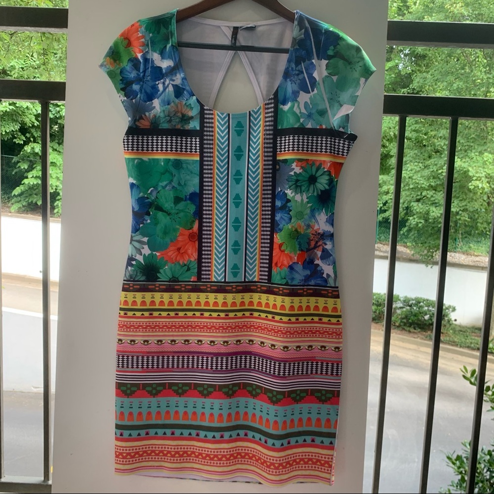 Aztec Print Dress